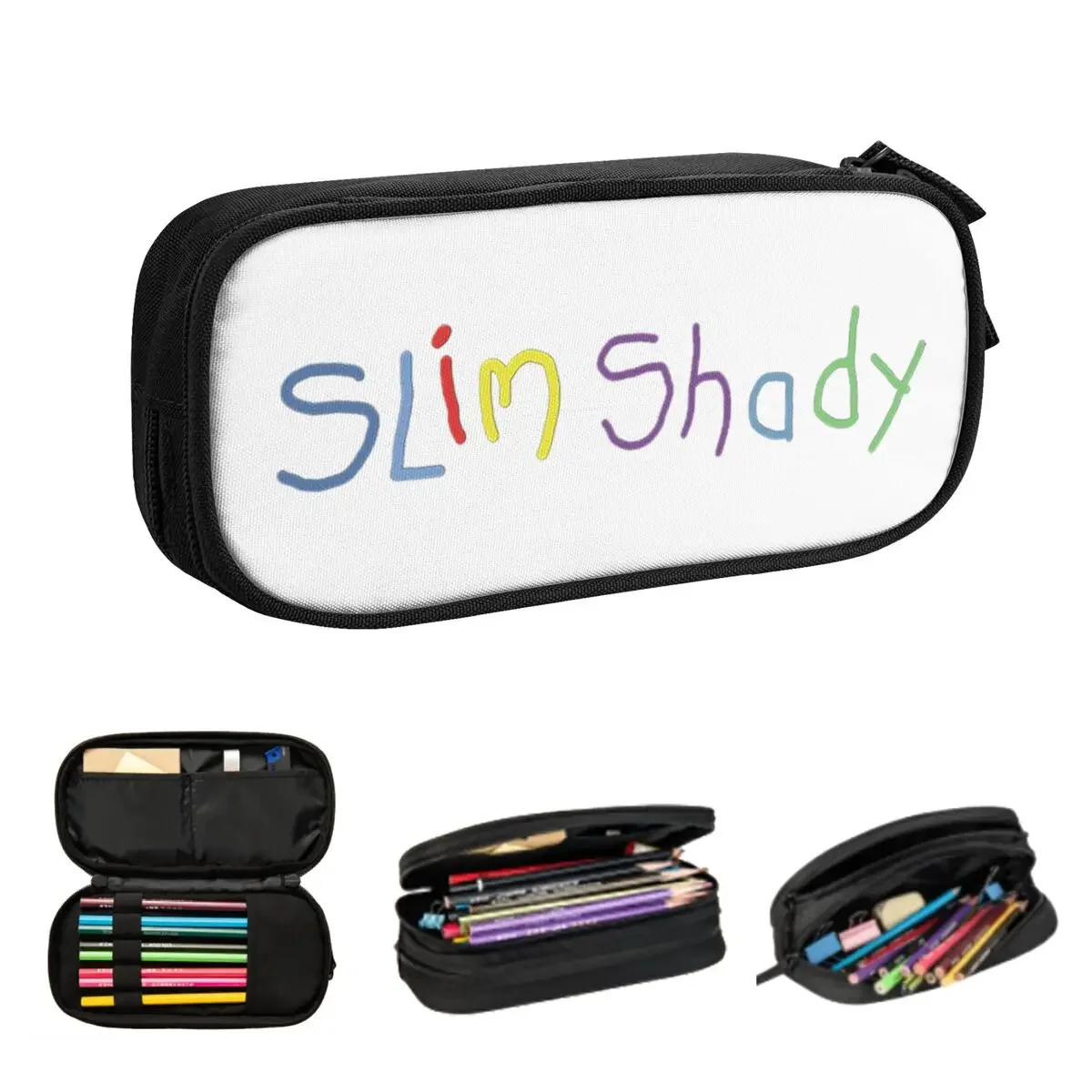 The Death Of Slim Shady Eminem Pencil Cases Large Capacity Pen Bags Pen Box Pencil Pouch For Boys Girls Students Stationery