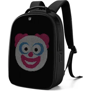 Gelrova LuminaPack X1 LED Backpack Lightweight Anti-Theft Travel-Friendly 15.6-Inch Laptop Compartment Customizable LED Display