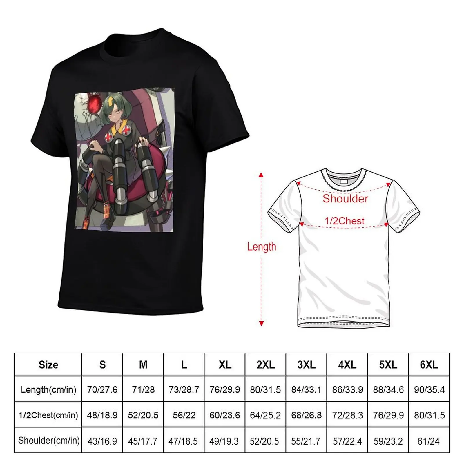 Guilty Gear Bedman T-Shirt Summer Print Short Sleeve Tee