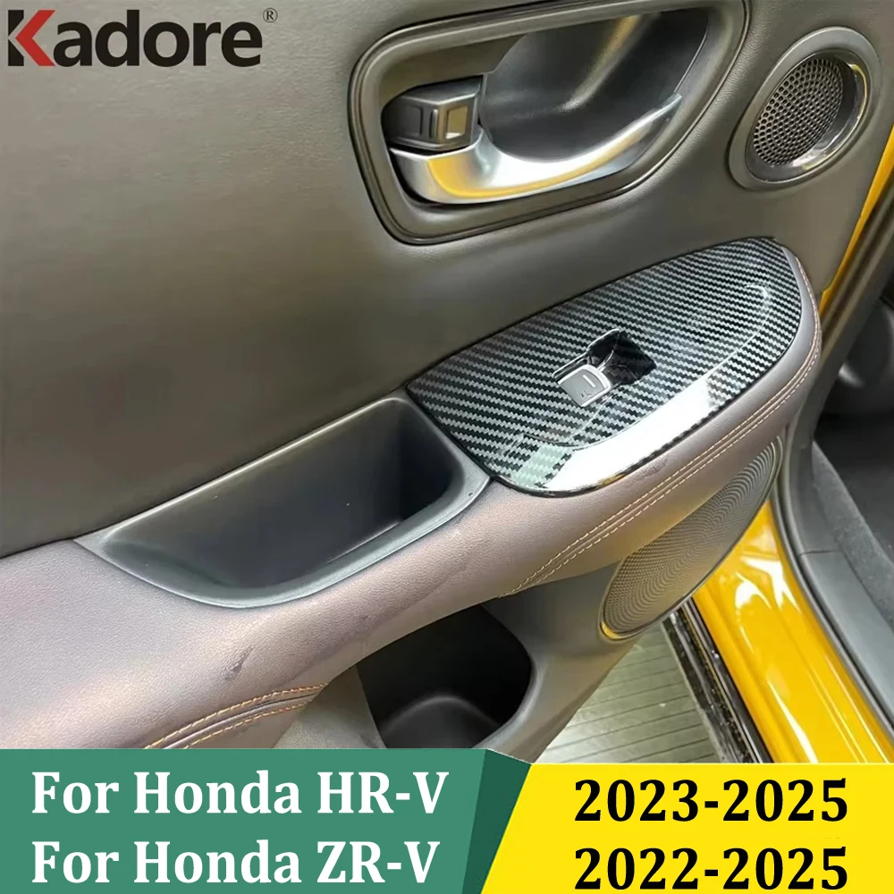 

Для Honda HR-V HRV 2023 2024 2025 ZR-V ZRV 2022-2025 Кнопка переключения подъема окна Крышка Накладки Дверной подлокотник Панель Рамка Аксессуары