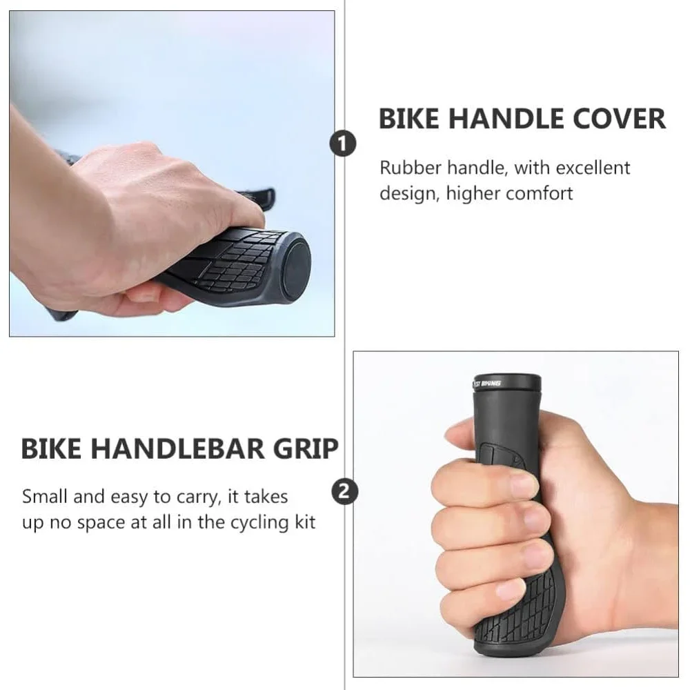 1 Pair Handle Bar Handlebars Outdoor Grip Grips Anti- Accessories End Non MTB Handles Practical Hand Useful Cycling Anti-Slip