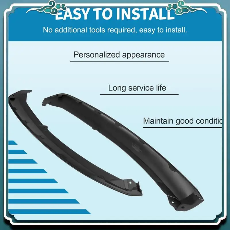 

Premium 2Pcs Front Bumper Lip Spoiler Air Chin Splitter Lower Valance Panel For Ford Focus 2012-2014 FO1095244C CP9Z17626B