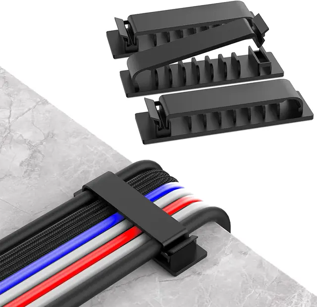 Organizer kabli Zarządzanie przewodami Uchwyt na przewód Elastyczny nawijacz kabla USB Porządek Silikonowe klipsy do myszy Klawiatura Ochrona słuchawek