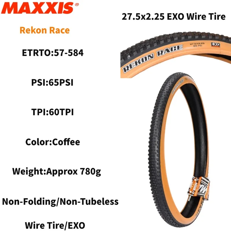 Maxxis REKON RACE 27.5/29x2.0/2.25/2.35/2.4WT Folding EXO Tubeless