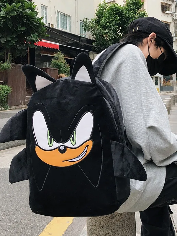 حقيبة ظهر سونيك، حقيبة مدرسية متعددة الوظائف ذات سعة كبيرة، هدية للحفلات، هدية الهالوين، هدية عيد الفصح، هدية عيد الميلاد