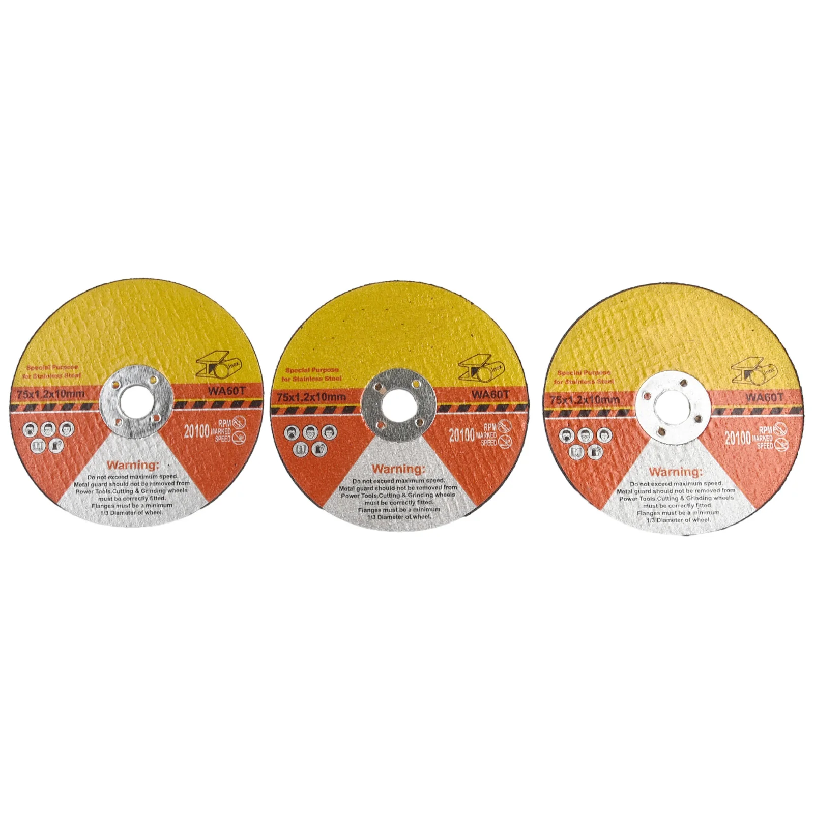 3pcs 75mm Cutting Disc Circular Resin Saw Blade Grinding Wheel Disc High-strength Fiber Material For Angle Grinding Tools