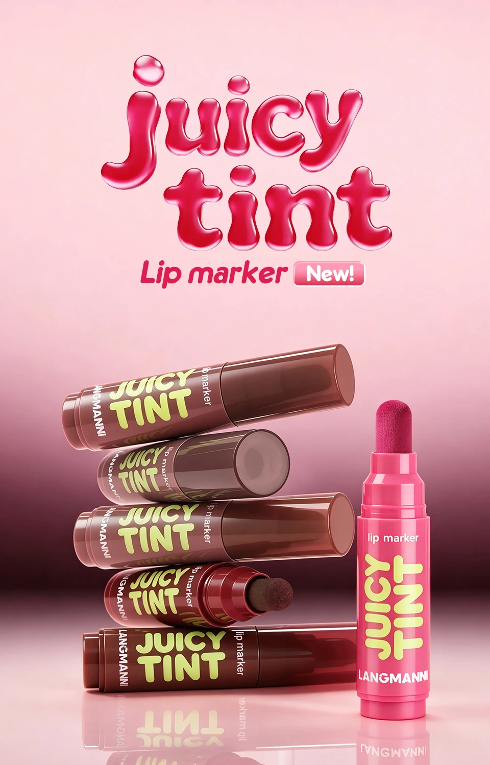 Lip Dye Marker Lipstick Pen High Pigment Lip Stain Long Lasting Smudge Proof Non Stick Cup Lip Tint Makeup Lips Contour Cosemtic