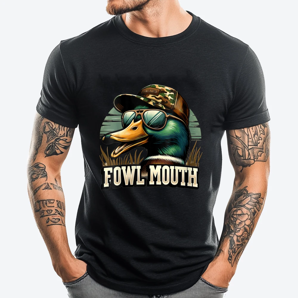 

Duck Hunter Shirt Fowl Mouth Duck Hunting Goose Hunt Fashion T Shirt Men Mens Short Sleeve T-Shirt Men Mens Tshirts
