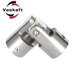 veekaft 304 stainless steel universal joint coupler 6/8/12/14/15/16/18/20/22mm cross universal joint single precision coupling