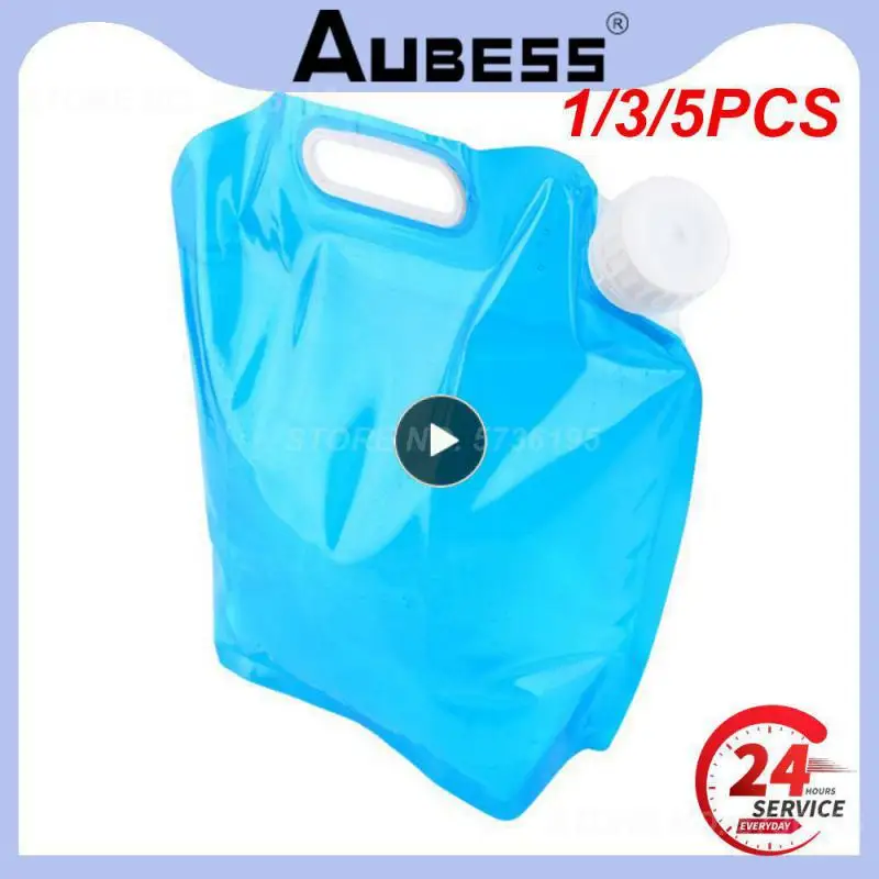 1/3/5PCS Big Capacity Outdoor Water Bag Foldable Portable Water Container Environment Cleaning Water Tank for Drinking Camping