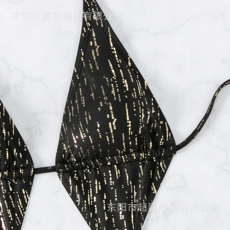 New Hot-Selling Two-Piece Bikini with Straps Sexy Swimsuit Beach Bikini