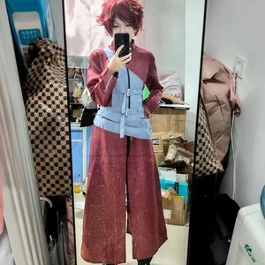 Omee-Gaara Custom Custom, Wasserfall Sand, Quinta Kazekage, rotes Haar, Shinobi Ninja Tattoo Sticker Set, Perücke, Halloween Weihnachten, auf Lagerbestand 8 Hauptverkäufe Naruto Tattoo - №5