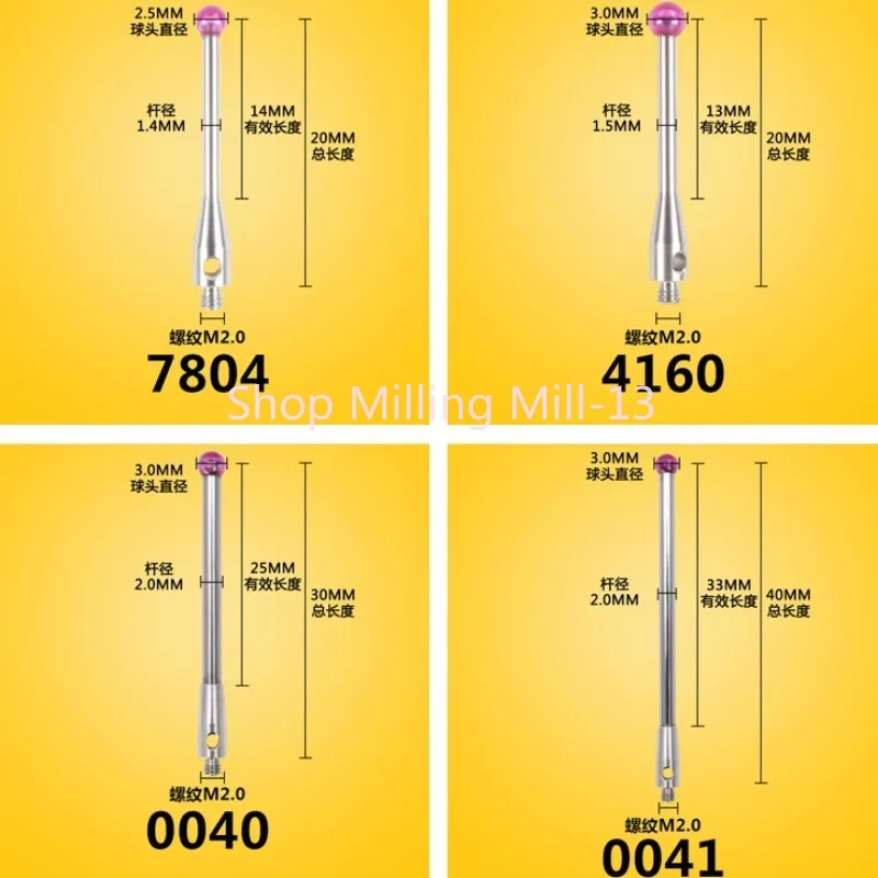 Imagem -03 - Caneta Renishaw m2 m3 Tridimensional Parte 1.5 2.0 3.0