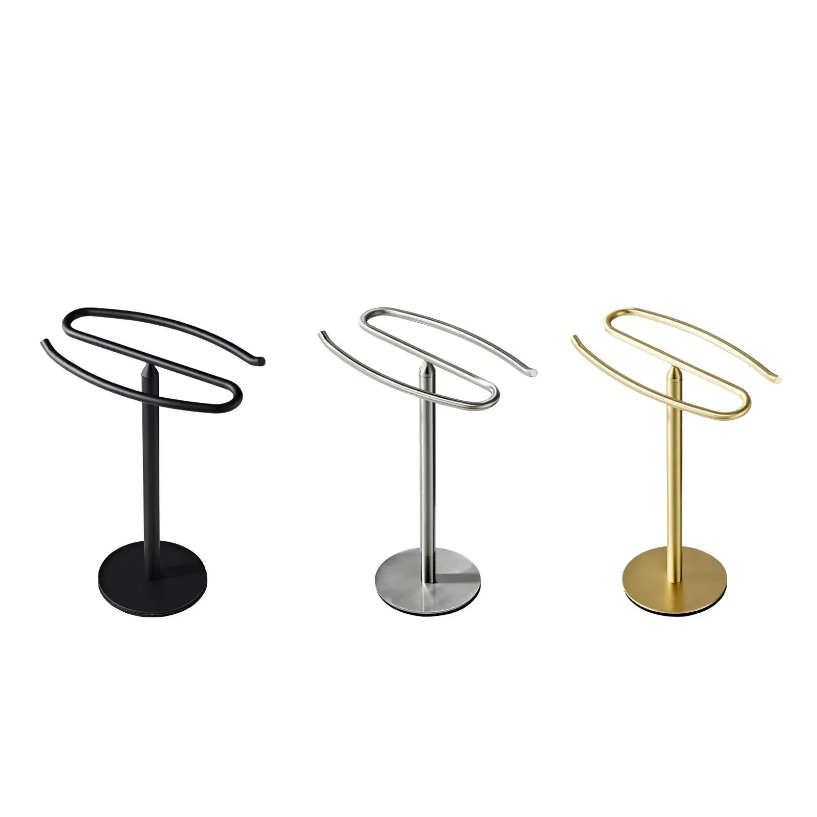 Hand Towel Holder Stand Stainless Steel Rust Resistant Bathroom Towel Rack Countertop Towel Stand for Bathroom Kitchen Hotel