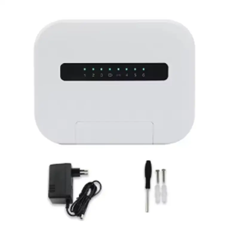 

ABWZ-Tuya Wi-Fi Умный контроллер полива для помещений, система дистанционного управления ирригацией на 6 зон, стандарт ЕС