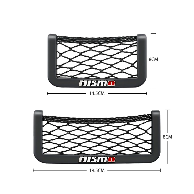 Car Organizer Storage Bag Auto Paste Net Pocket Phone Holder Car Accessories For Nismo Nissan Qashqai Juke X-trail Tiida Teana