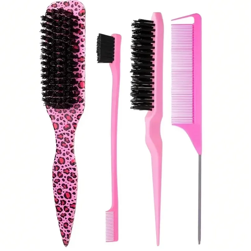 Popular hair tool set modeling comb hair comb double head eyebrow brush steel needle tip tail comb wholesale