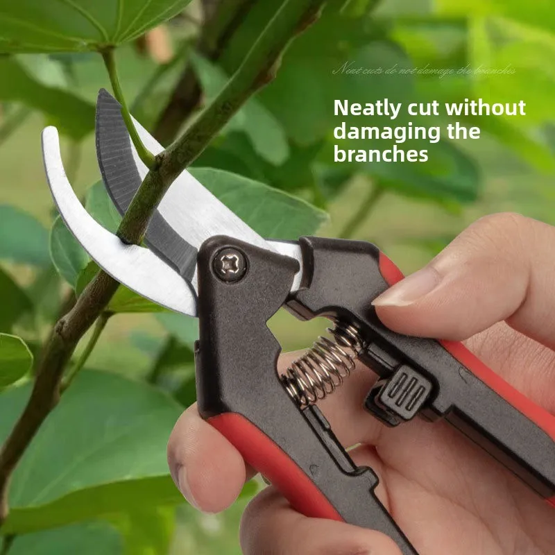 Tijeras de podar de acero inoxidable, ramas de jardinería multifuncionales, huerto, ramas de flores, tijeras para recoger frutas, fuente de herramientas de jardín