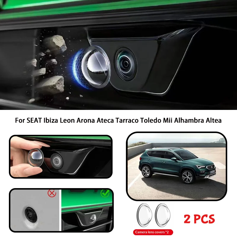 For SEAT Ibiza Leon Arona Ateca Tarraco Toledo Mii Alhambra Altea Car camera protective cover lens cover