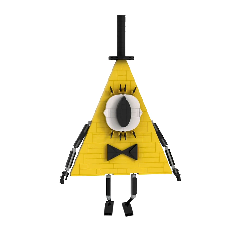 MOC Bill Cipher - Gravity Falls Model Building Blocks Devil\'s Eye Character Brick Toys Decorative Ornaments Children\'s Gifts