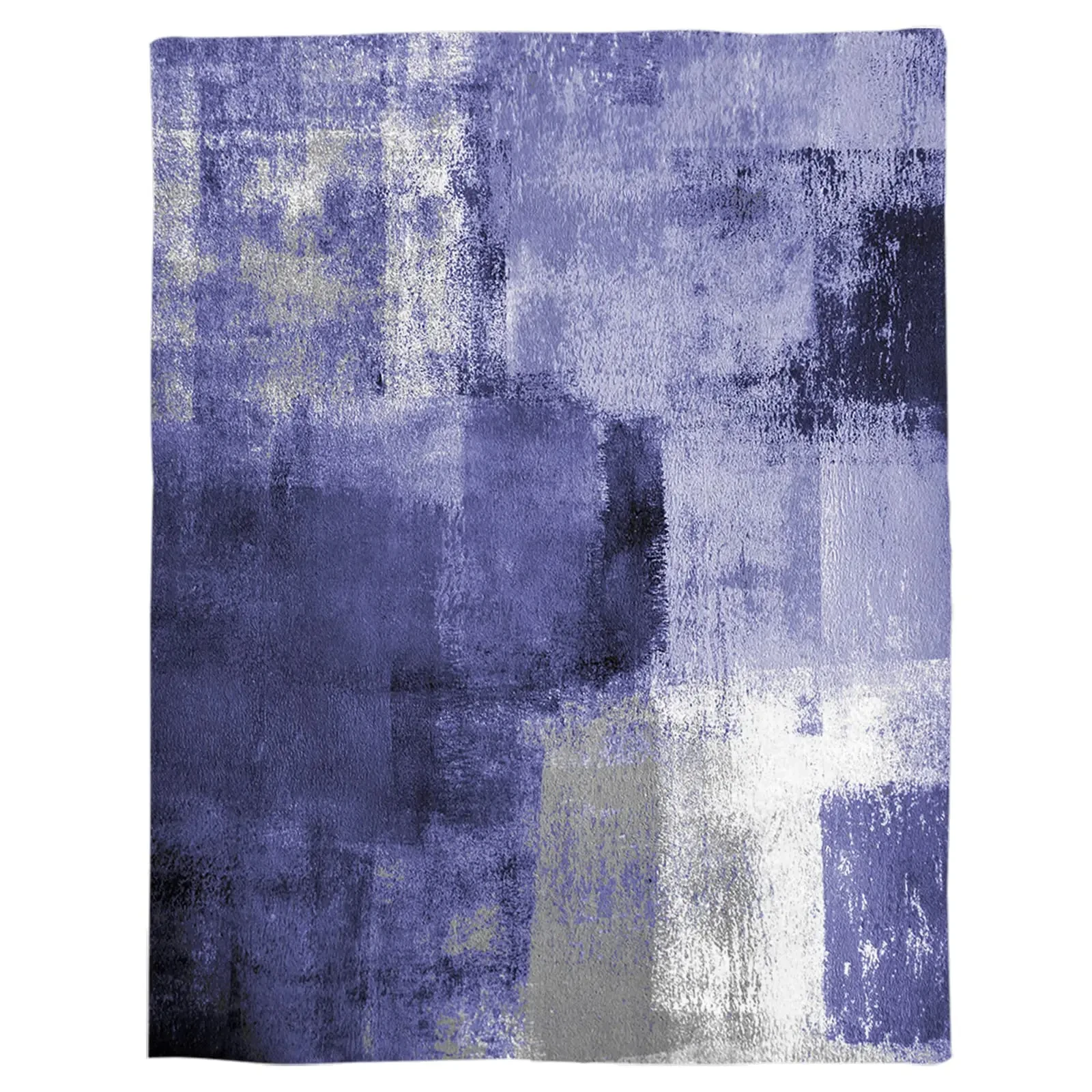 Abstract Grunge Art Blanket Watercolor Tie Dye Throw Blankets for All Season Vintage Geometric Graffiti Flannel Sofa Blanket