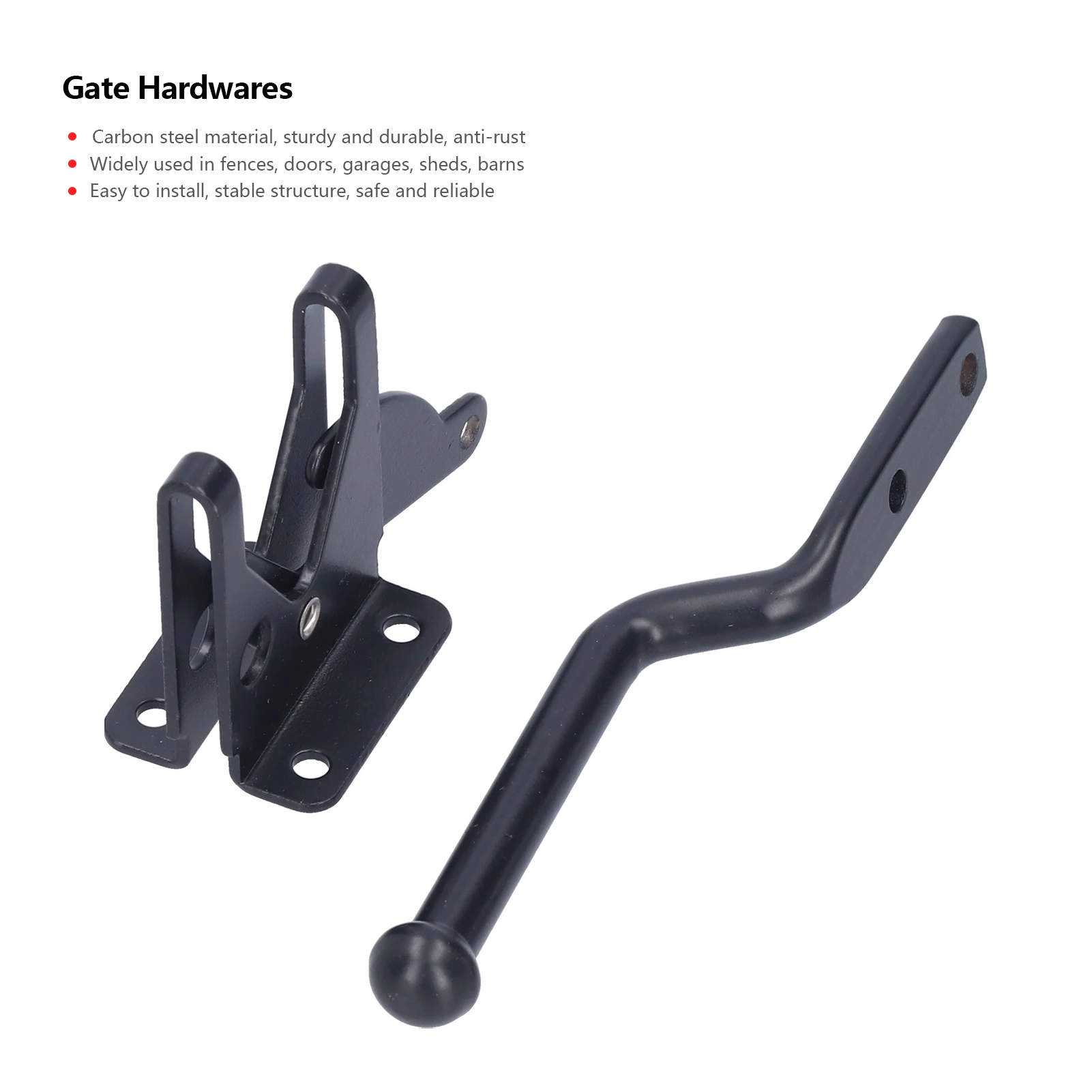 بوابة مزلاج عدة الصدأ واقية الكربون الصلب سياج الترباس قفل سلامة الباب الأجهزة تركيبات بوابة الأجهزة سياج ملحق #4