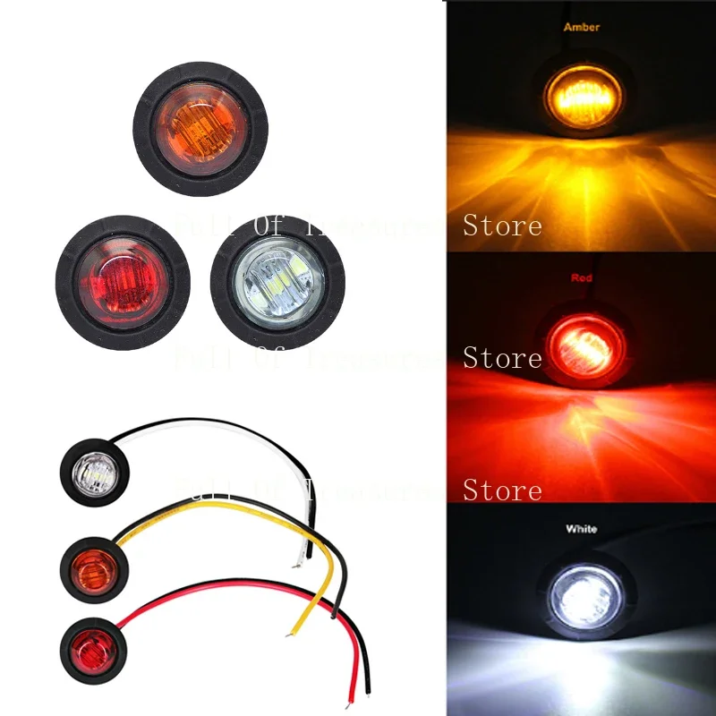 1pc Yellow White Red  24V 3LED 3/4