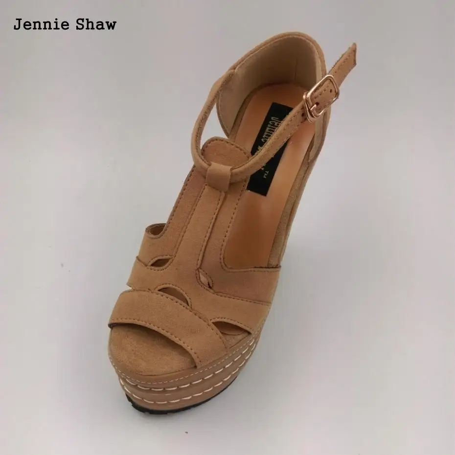 Sandali con tacco alto 16cm sandali con plateau da donna scarpe Color caramella per donna Sys-1114