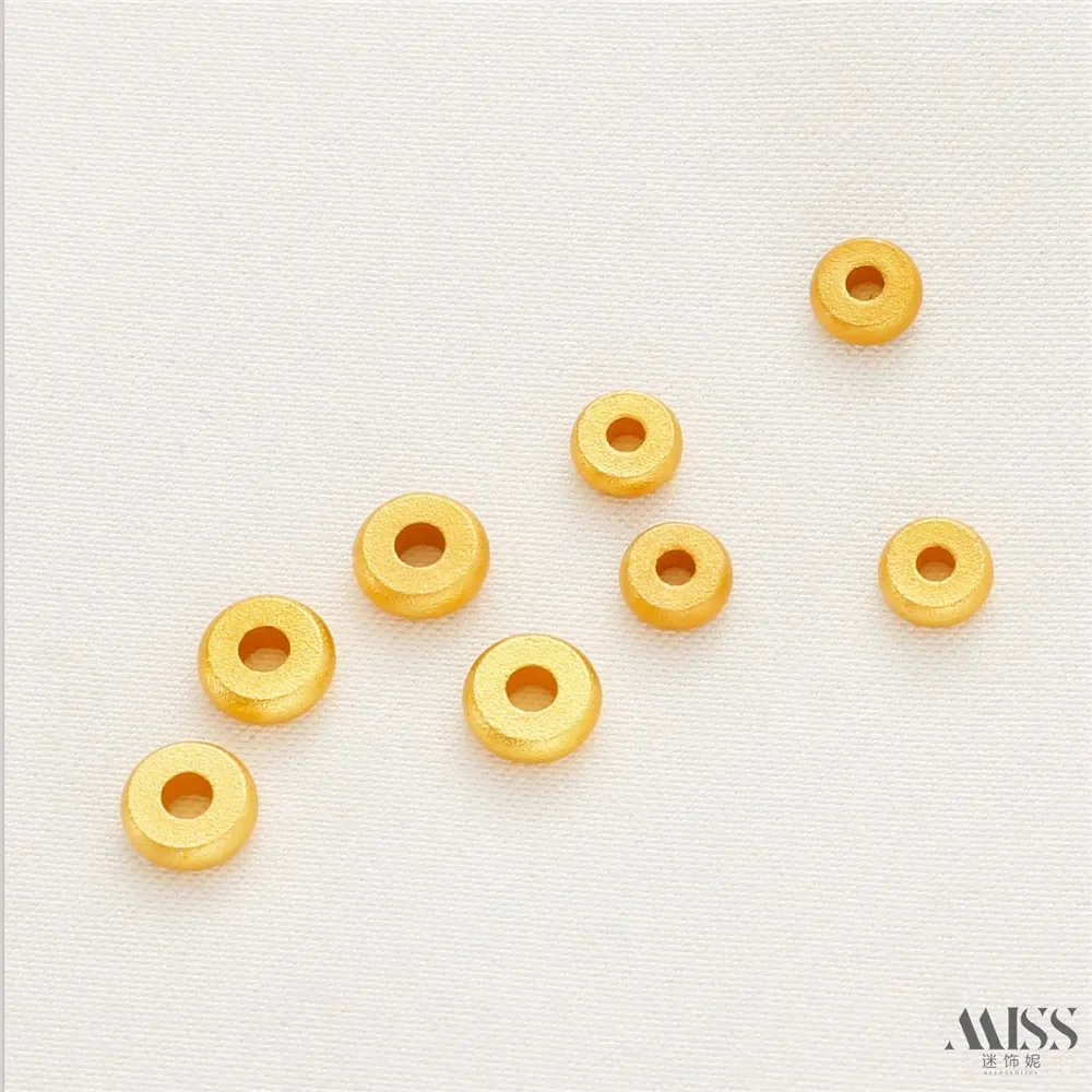 

Спрей-песок, золото 18 карат, гладкая поверхность, прокладка, прокладка для бусин, свободная бусина, браслет «сделай сам», ожерелье, ювелирные изделия из бисера, аксессуары