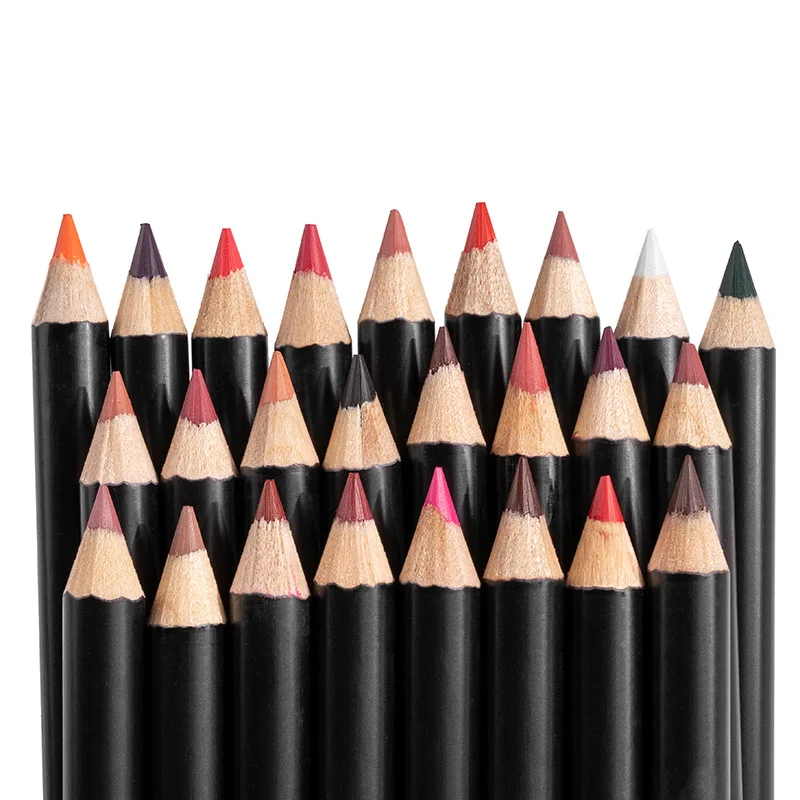 Lip Liner Wholesale Items For Business Matte Lipliner Pencil Black Brown Liners Waterproof Custom Logo Private Label Makeup 20PC