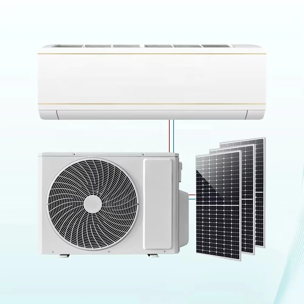 12000BTU 18000BTU Hybrid Inverter Solar Split Air Conditioner, PV Direct Drive Solar Powered Split AC,  Conditioning System