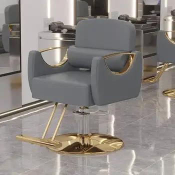 Luxury Beauty Barber Chair Designed Salon Reclinable Portable Barber Chair Swivel Hidraulic Cadeira De Barbeiro Salon Furniture - Image 5