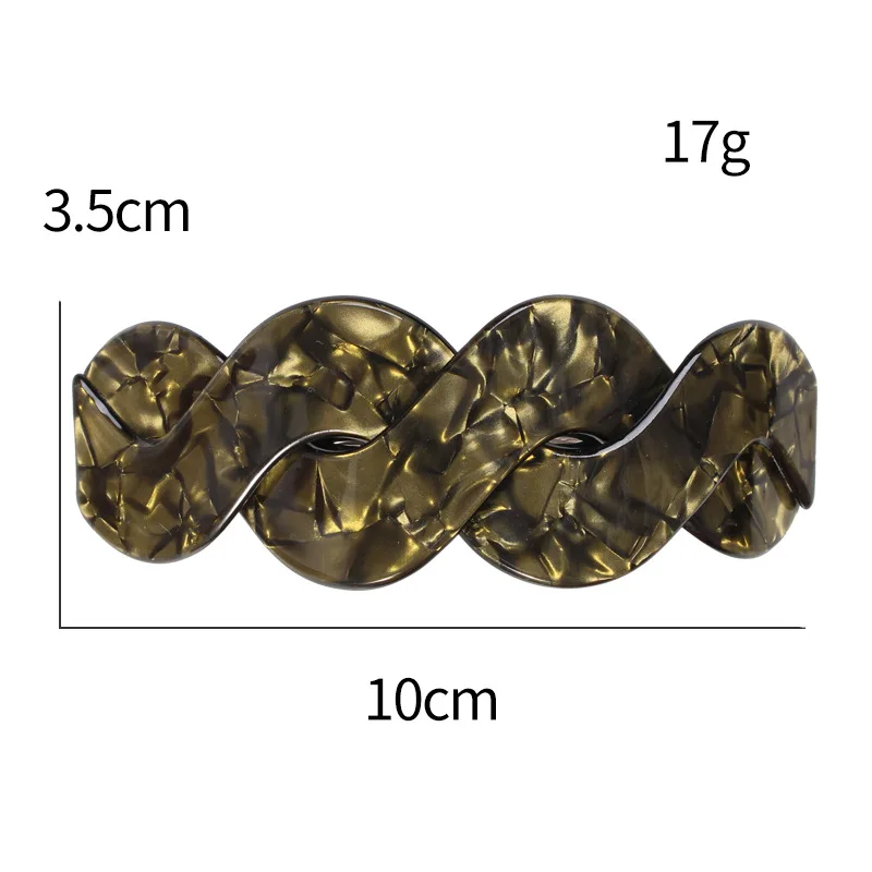 3.94 inch Acrylic Sheet Twisted Hair Clip for Women Ladies Classic Hair pins Barrettes Large Size Hair Clamps Hair Accessories