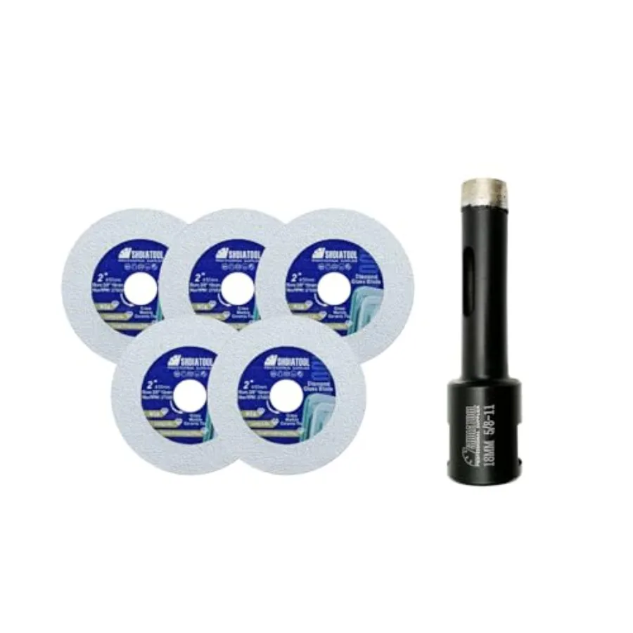 

Glass Diamond Cutting Disc 2-Inch Saw Blade Ultra-Thin Cut Off Wheel for Tile Ceramic Porcelain Marble 50mm 5 of Pack