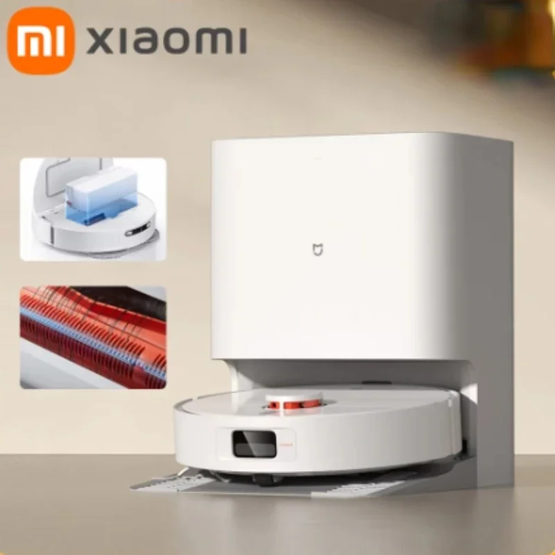 XIAOMI MIJIA H40 Self Robot Vacuum Cleaners Mop 6000PA Cyclone Suction Smart Home Sweeping High Speed Rotary Scrubbing  D101CN