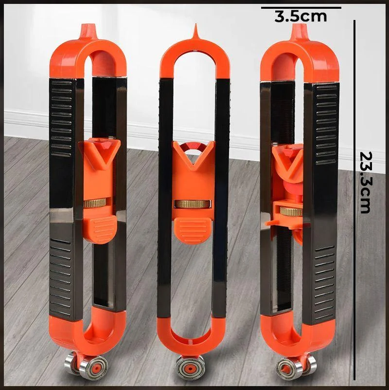 Profile Scribing Ruler Contour Gauge with Lock Adjustable Locking Precise Woodworking Measuring Gauge Measurement Tool