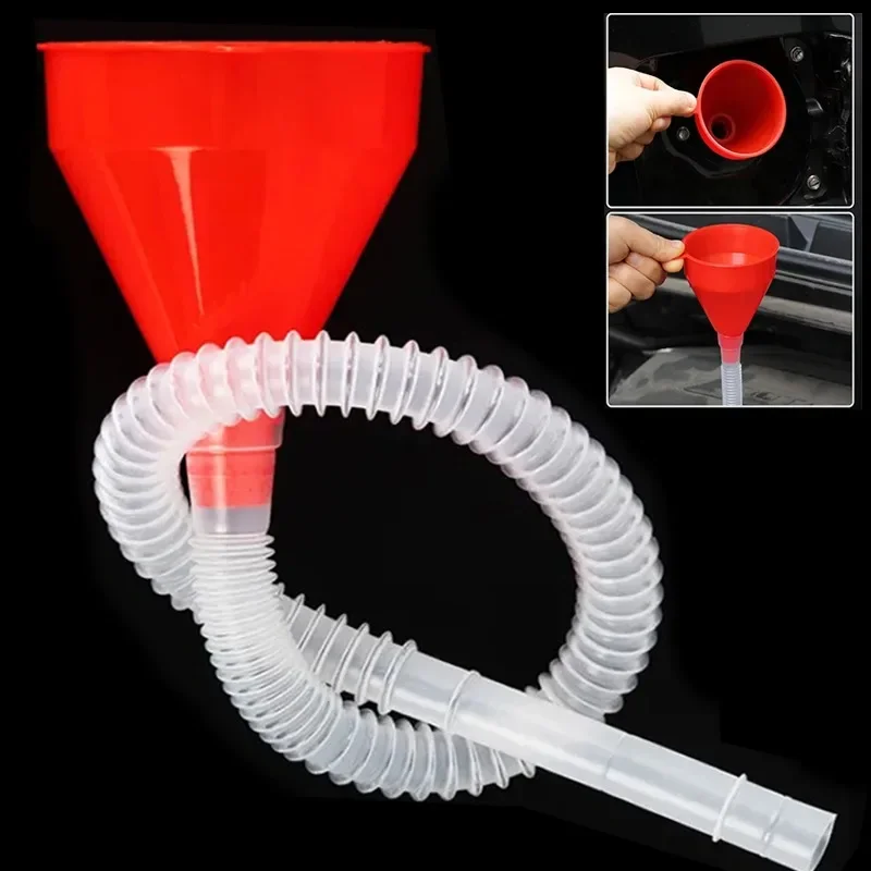 

Long Pipe Refueling Funnel Telescopic Extension Detachable Hose Filling Funnels Car Motorcycle Engine Gasoline Oil Funnel