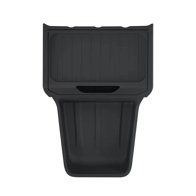 For Tesla Model Y Standard RWD 2026 TPE Under Central Control Armrest Flip‑Cover Storage Box Organizer Car Interior Accessories