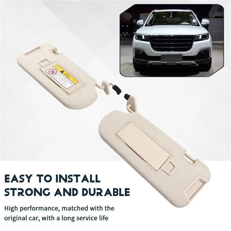 For Hover Haval H7 Car Interior Sun Visor Front Sun Shield Auto Inner Sunshade Antidazzle Visor Assy-A02G
