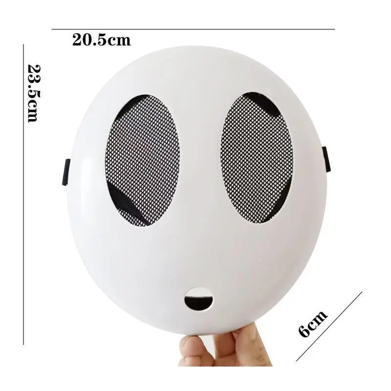 Game Bros Shy Guy Mask Cosplay Funny Halloween Carnival Party Costume Props Unisex Kid Boys Girls Adult Plastick Festival Masks