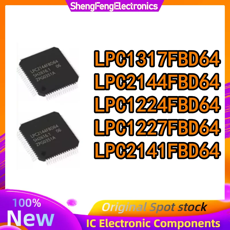 Chip IC LPC2144FBD64 LPC1224FBD64 LPC1317FBD64 LPC1227FBD64 LPC2141FBD64 LPC2144FBD LPC1224FBD LPC1317FBD LPC1227FBD LPC2141FBD