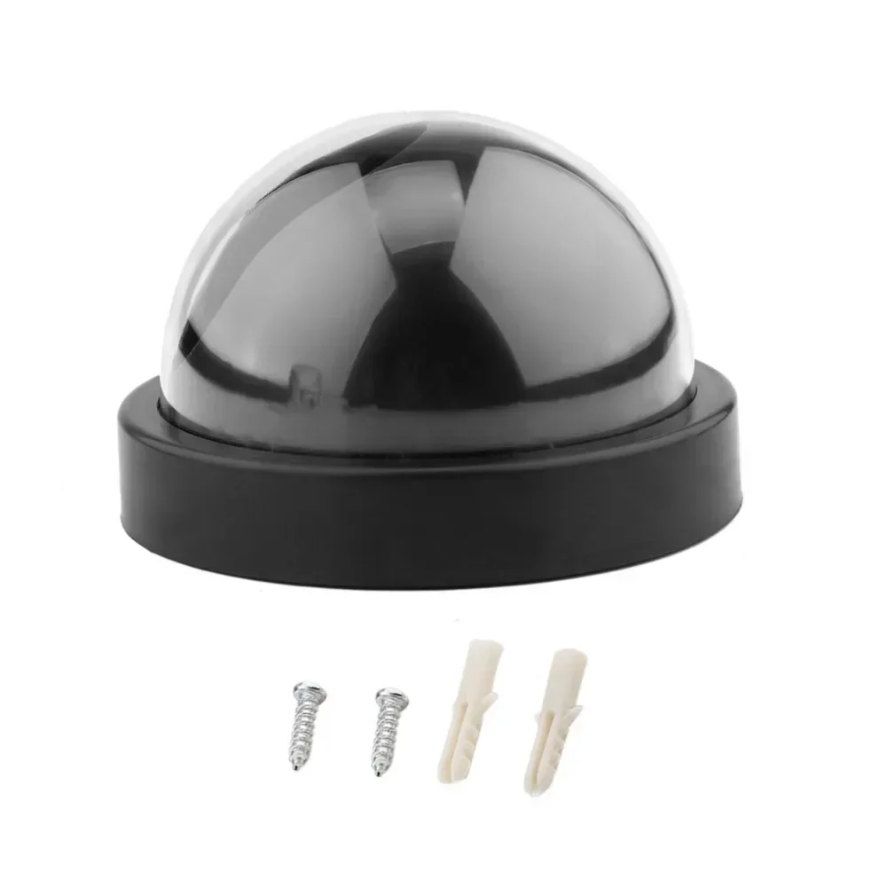 newBlack Plastic Smart Indoor/Outdoor Dummy Home Dome Fake CCTV Security Camera with Flashing Red LED Light