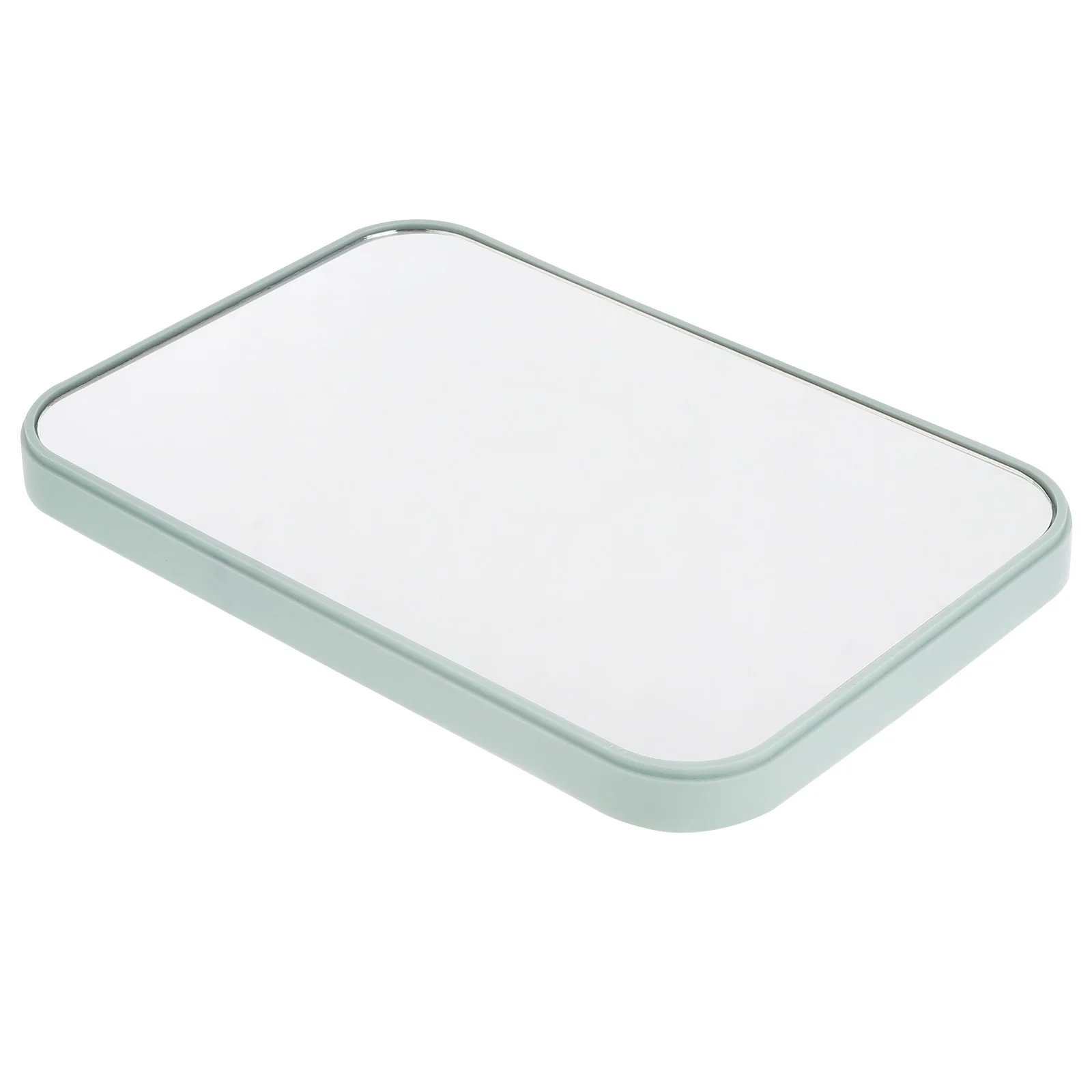 Espelho de mesa dobrável bege portátil compacto design simples espelho de maquiagem para viagens escritório casa unissex alta