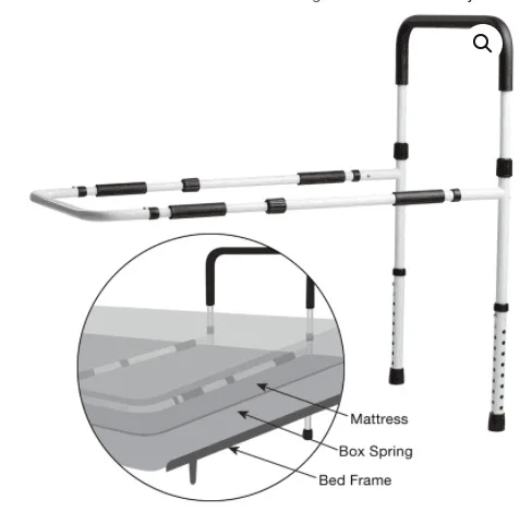 queen hospital foam adult assist guard grab bar bedside safety and stability bed rail handle for adult