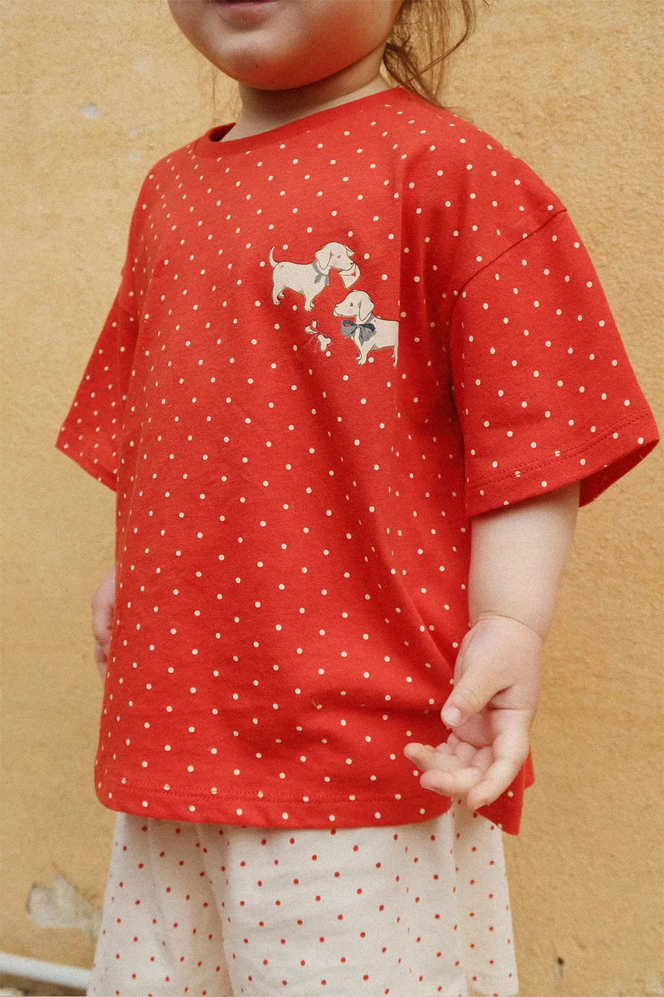Summer 2026 Children's Boys Girl Polka Dot Short Sleeve Top T-Shirt And Shorts Pant Set High Quality Cotton Unisex Kids' Outfit 3