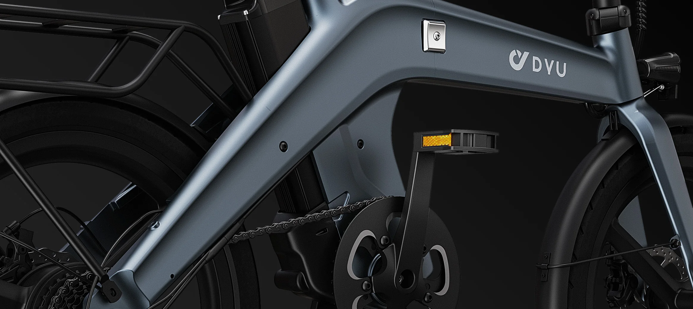 DYU T1 Elektrofahrrad 250W Bürstenloser Motor 36V10AH Lithium-Batterie Magnesiumlegierung E-Bike für Erwachsene 20-Zoll-Reifen Faltbares E-Fahrrad – Detail 12