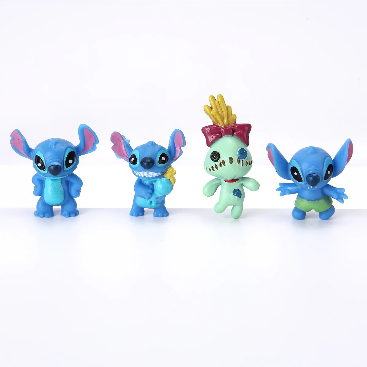 Figuras de acción de MINI Stitch para niños, muñecos de dibujos animados de Lilo y Stitch, modelo de decoración coleccionable, juguetes, regalo, 12 Uds.