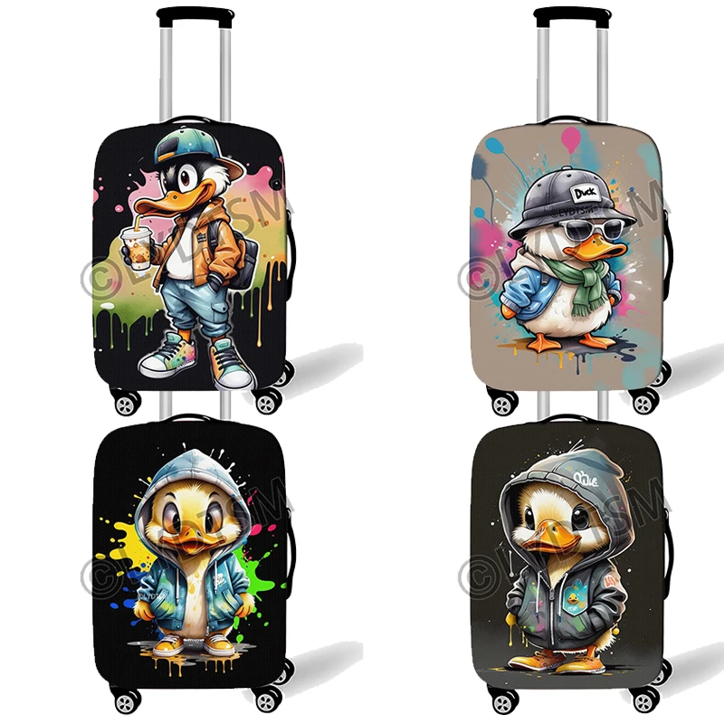 

18-30 Inches Cute Animal Duck Pattern Luggage Cover for Travel Suitcase Trolley Case Protective Suitcase Cover