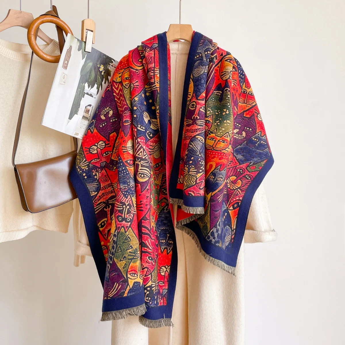 Cashmere Pashmina Wrap - Woman Scarf Hijab Cashmere Shawl Pashmina