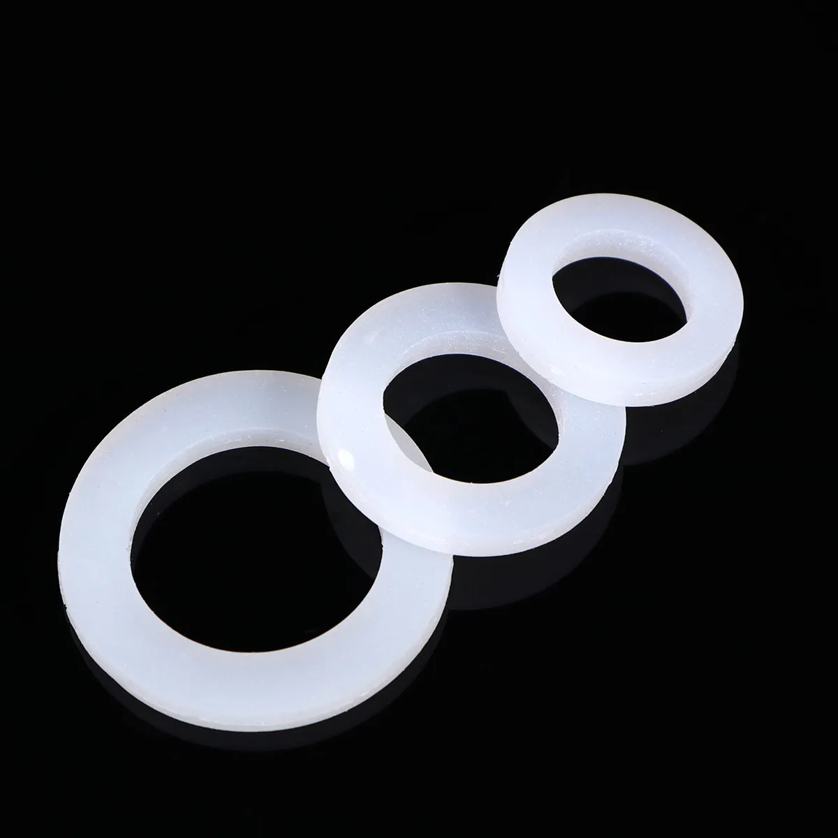 60Pcs Wearable Silicone Gaskets for Shower Nozzle Hose Pipe Bellows Tube Prevent Leakage Easy to Carry and Use